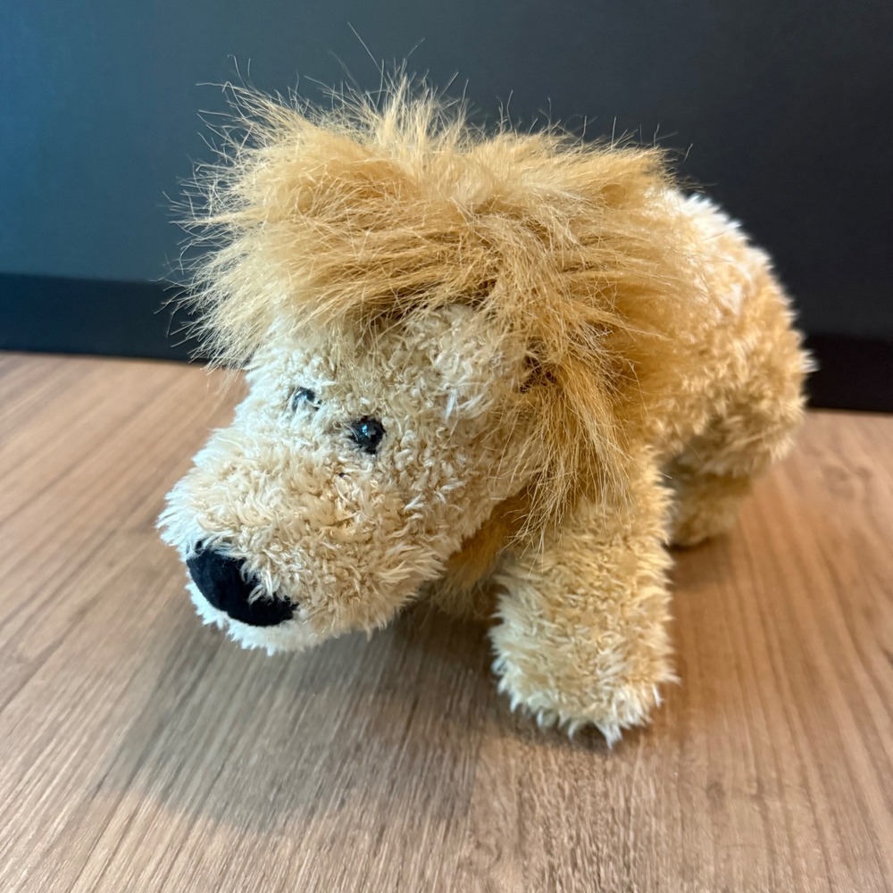 Gund Heads and Tales Lion Plush Stuffed Animal Tan Shaggy Mane 9 inch